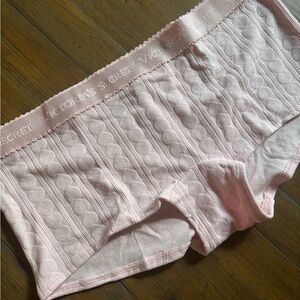 NWT Victoria’s Secret pink pointelle boy short panties